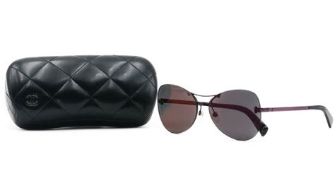 chanel women's purple sunglasses with case 4216 c.467 c1 58mm